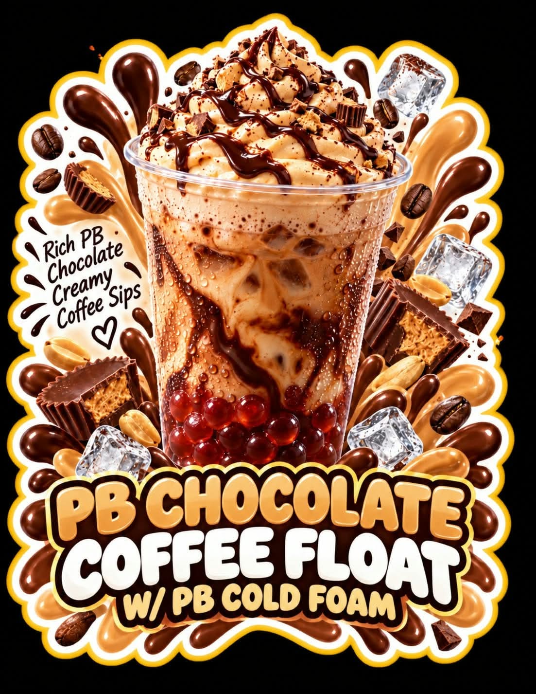 Pb Chocolate Coffee Float